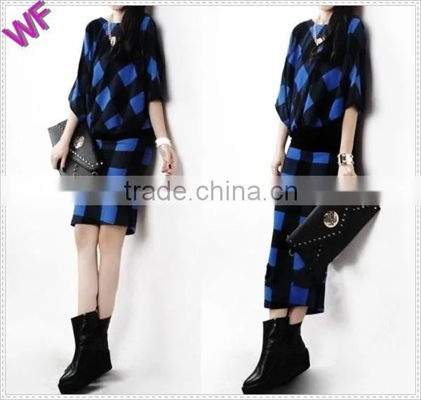 China Casual Hot Girls's Dress Batwing Sleeve Dress