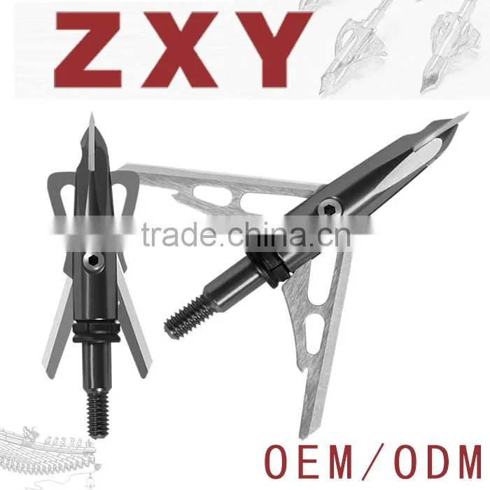 3 Blade Broadheads 125grain for hunting crossbow,PRACTICE TIPS FOR 2-BLADE