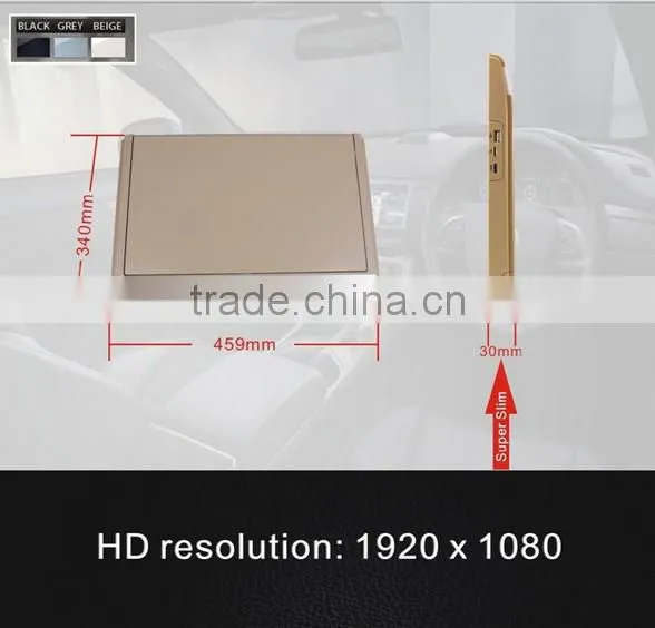 New Model 17 inch Car Roof Mount Monitor Super Thin RF-1703HDMI
