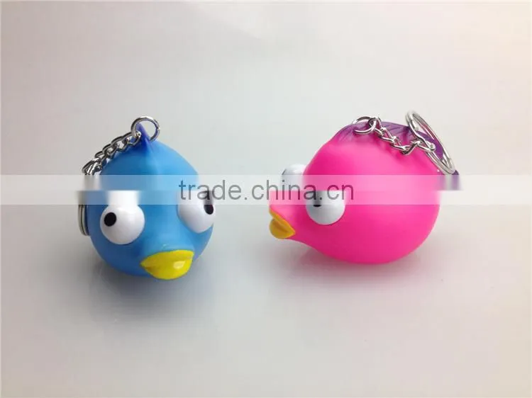 Promotional Gifts Eyes Pop out Skull Keychain,Soft PVC Eyes pop out Keyring