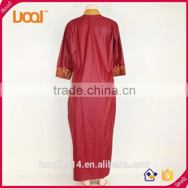 Latest style african style embroidery dresses maxi dresses for women