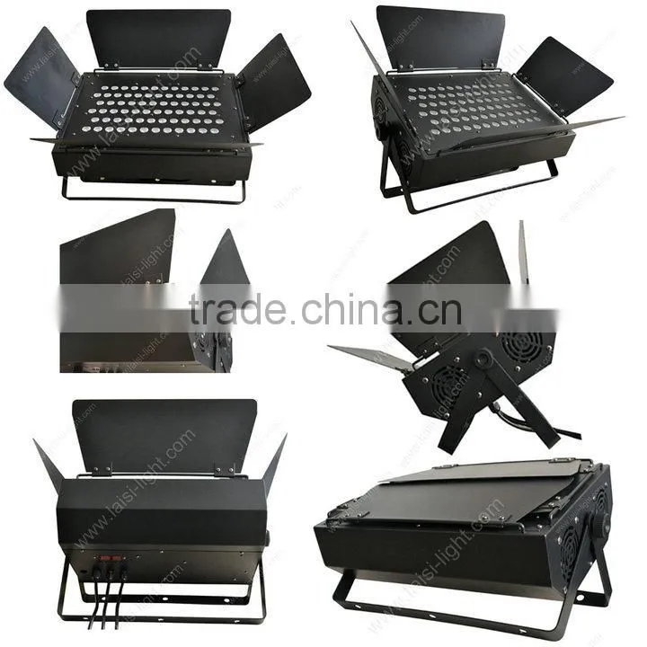 72pcs 3W led wall washer light RGBW or white color led light for tv studio
