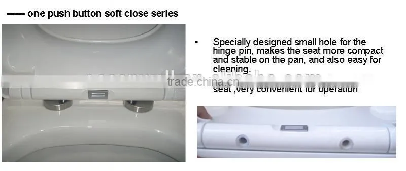 UF Toilet Seat Cover With Soft Close and Take-off Hinge