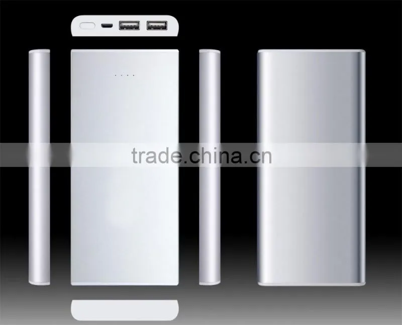 Silver 12000mah wst power bank li-polymer battery best quality and competitive price 12000mah