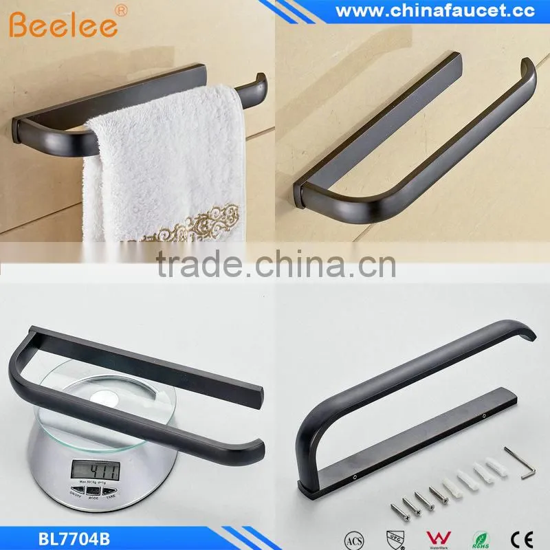 Copper Black Towel Rack Single Pole Towel Bar Bathroom Towel Hanging Bathroom Accessories