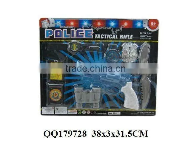 Lifelike police play set, plastic police game