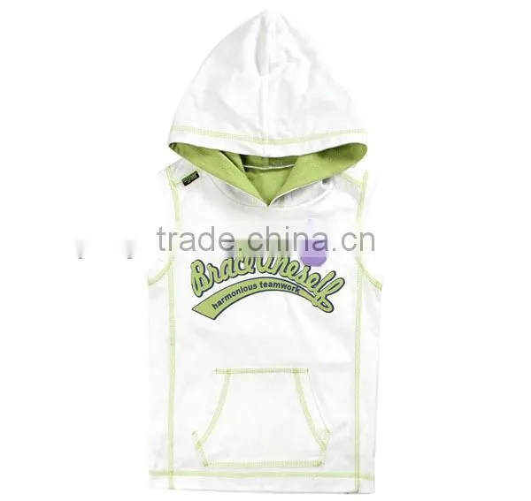 Cotton pullover kids hooded top(YCT-B0653)