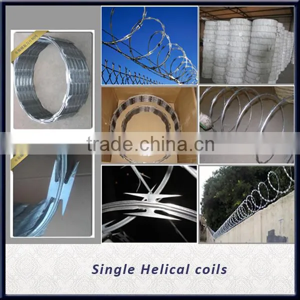 950mm coil diameter concertina razor barbed wire