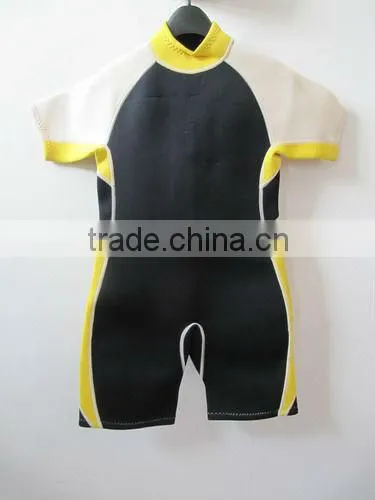 3mm Neoprene Back Zip Kids Shortie Wetsuit