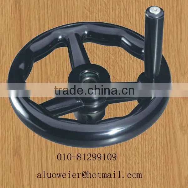 Folding handle the handwheel