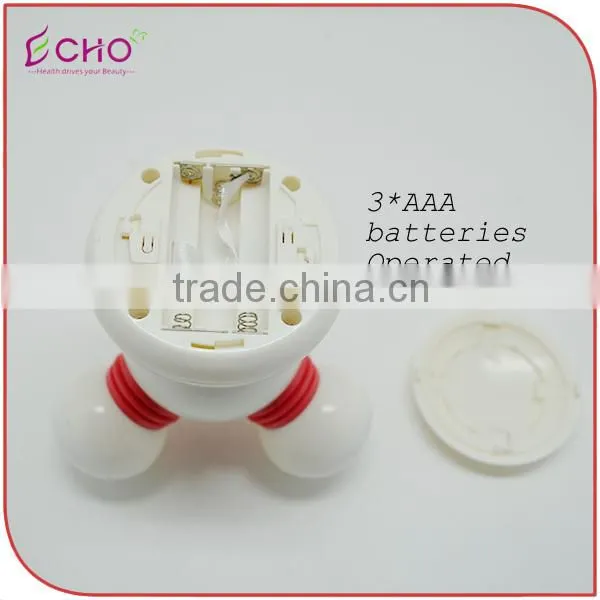 Portable Triangle Atom-shaped Body Massager with LED Light