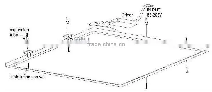 3 years warranty external UL listed driver surface mounted 60x60cm 40w led panel light