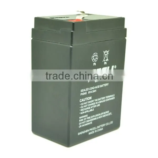Hot Sale 6V 4.5Ah Free Maintenance Sealed Lead Acid Rechargeable Battery For Toy Car