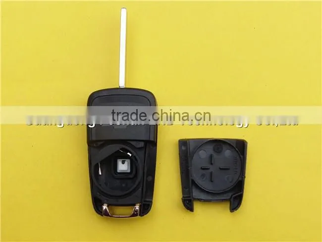 flip folding key shell for Chevy remote key case cover 3 buttons Chevrolet Cruze HU100 blade
