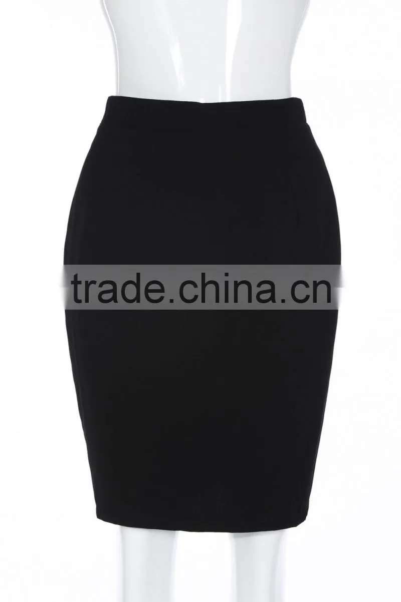 European Style Black short pencil skirt