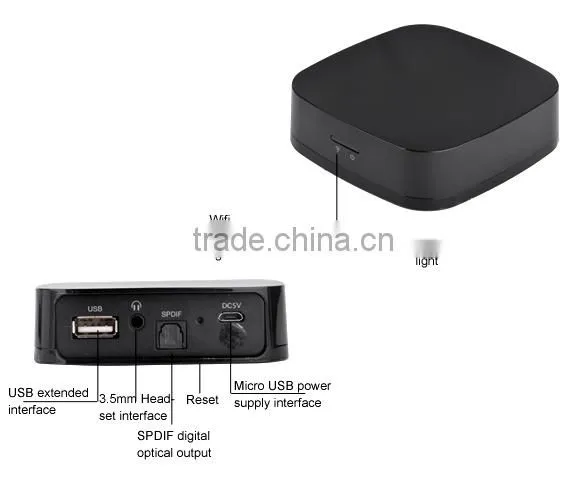 New Mini AirMusic Air Play WIFI DLNA Qplay Music Audio Radio Receiver For IOS & Android SV006835