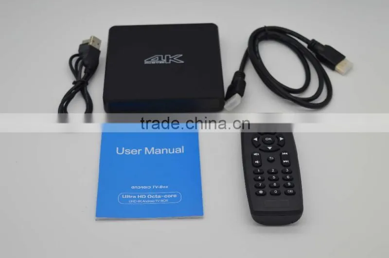 Octa core android 5.1 smart tv box K8 with RK3368 from shenzhen factory