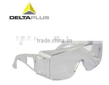 Deltaplus clear polycarbonate hole in arms for neck cord safety glasses