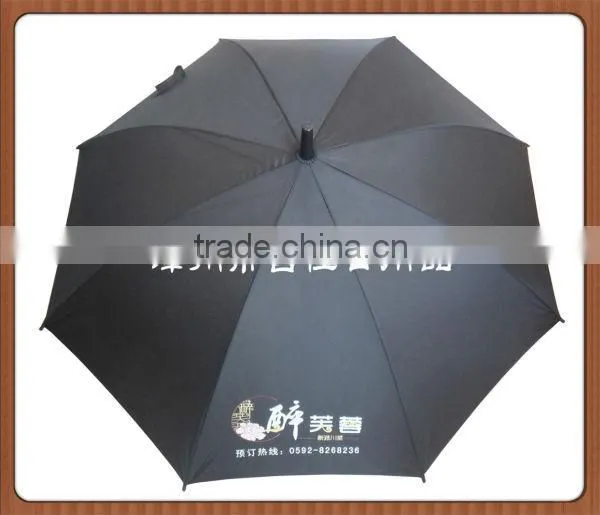ZFR-23JW black wooden straight walking stick umbrella