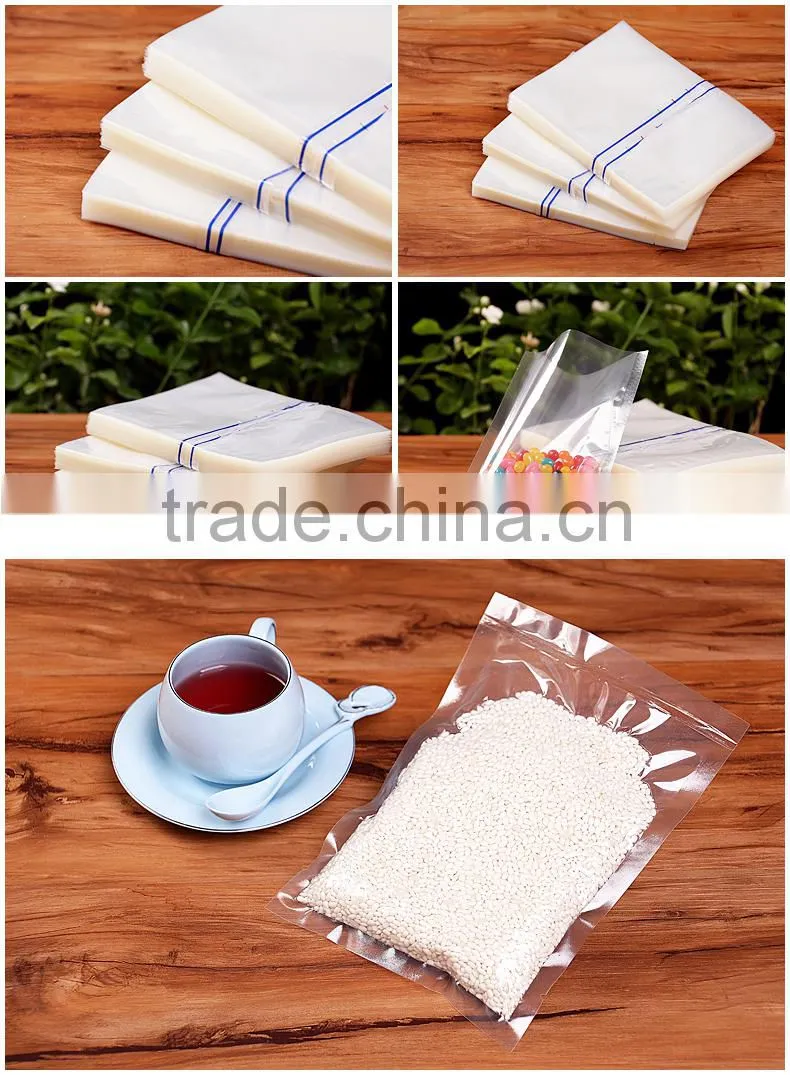 Plastic vacuum food packaging bag