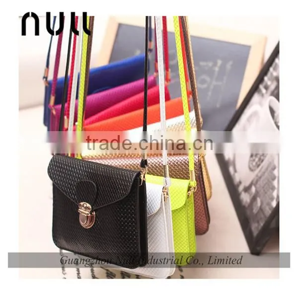 Two layer fashion girls wrist strap phone wallet