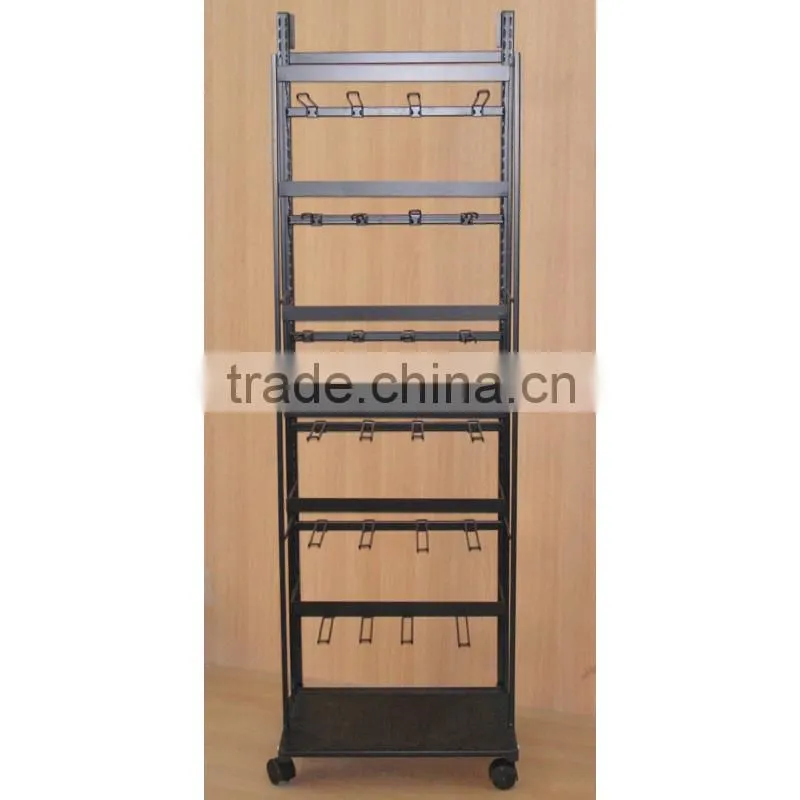 high quality single sided adjustable wire display stand with good price