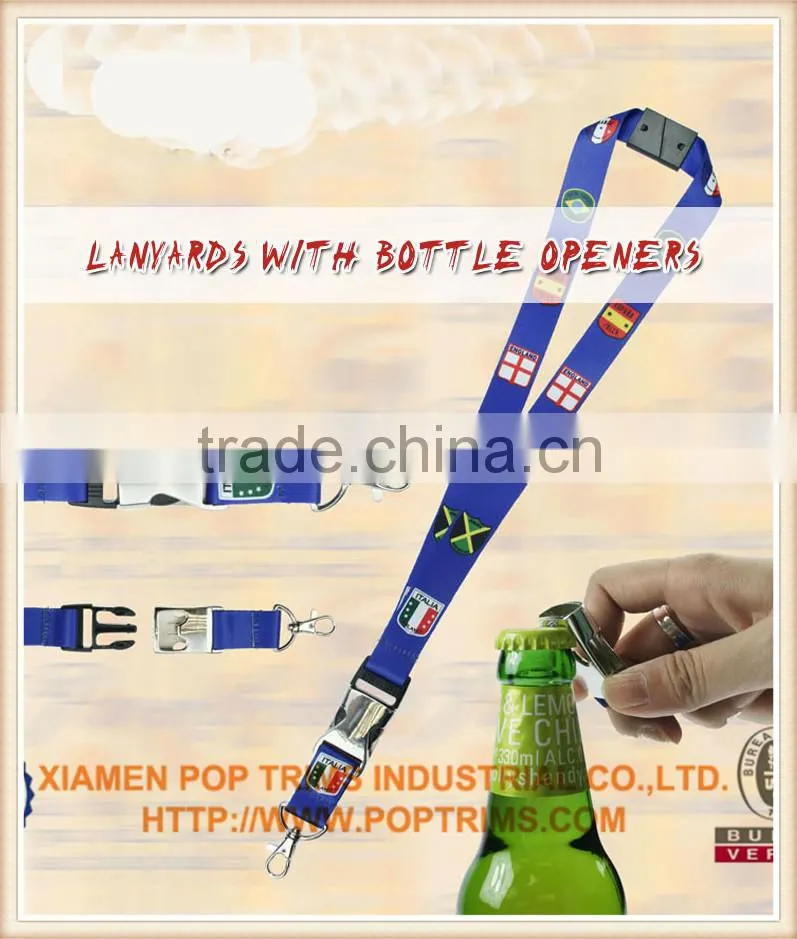 Custom bottle opener Lanyard for sale