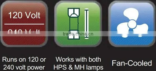 400w hid electronic ballast with UL and ETL for hps mh lamps