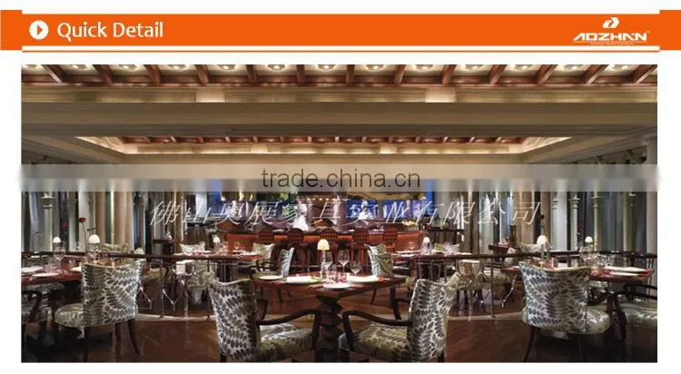 Luxury wooden dining room furniture table set (AZ-GGZZ-0339)