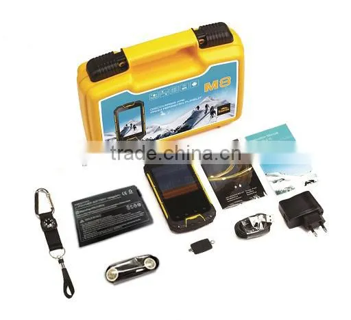 waterproof IP68 SNOPOW M8 quad core rugged smartphone