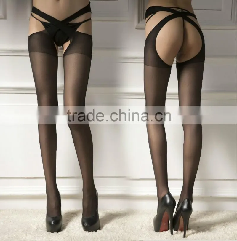 Sexy Women Open Crotch Crotchless Sheer Pantyhose Stockings Tights Socks New