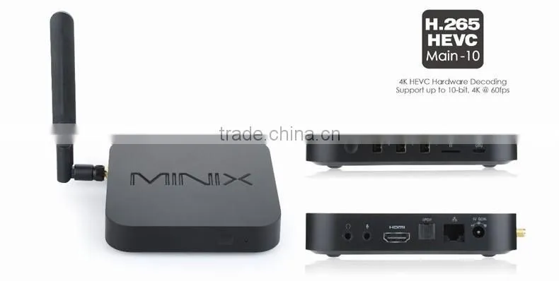 2016 Newest Android 5.1 tv box,bluetooth 4.1 amlogic s905 4k quad core android tv box MRX better than Minix NEO U1