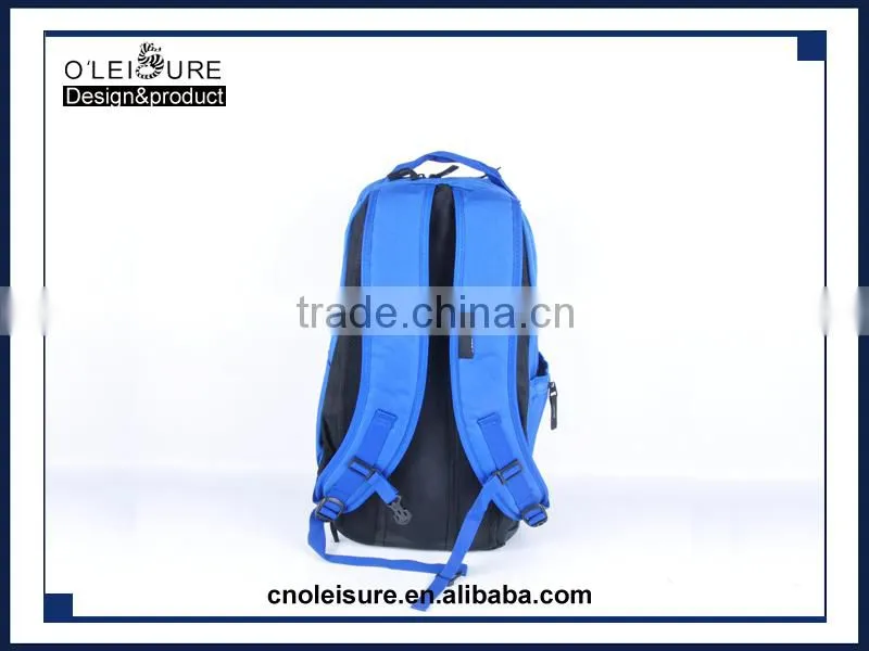 2016 PU matching polyester cheap cool backpacks travel big backpack bags with pocket shoe organizer