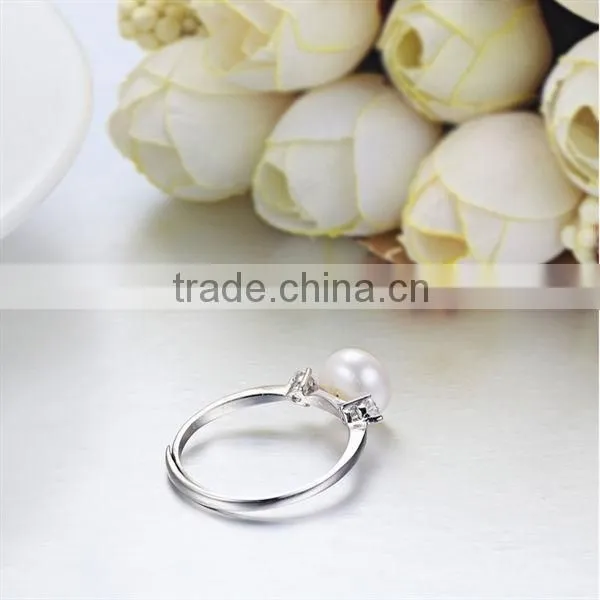 Pearl ring designs/freshwater pearl ring wholesale