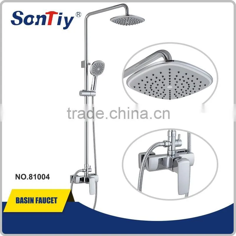 Wall Mounted Bath & Shower Miixer , Brass Rain Shower Set