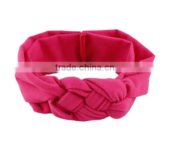 New Toddler Kids Girls Baby Red Elastic Knot Cross Hair Decor Headband Hair Band