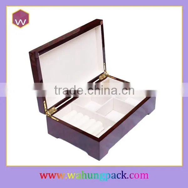 Square Wooden Painting Small Music Box/Jewelry Box/Gift Box With Custom Music