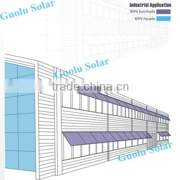 Low MOQ Great Performance BIPV Cheap Solar Panels China CE Certified