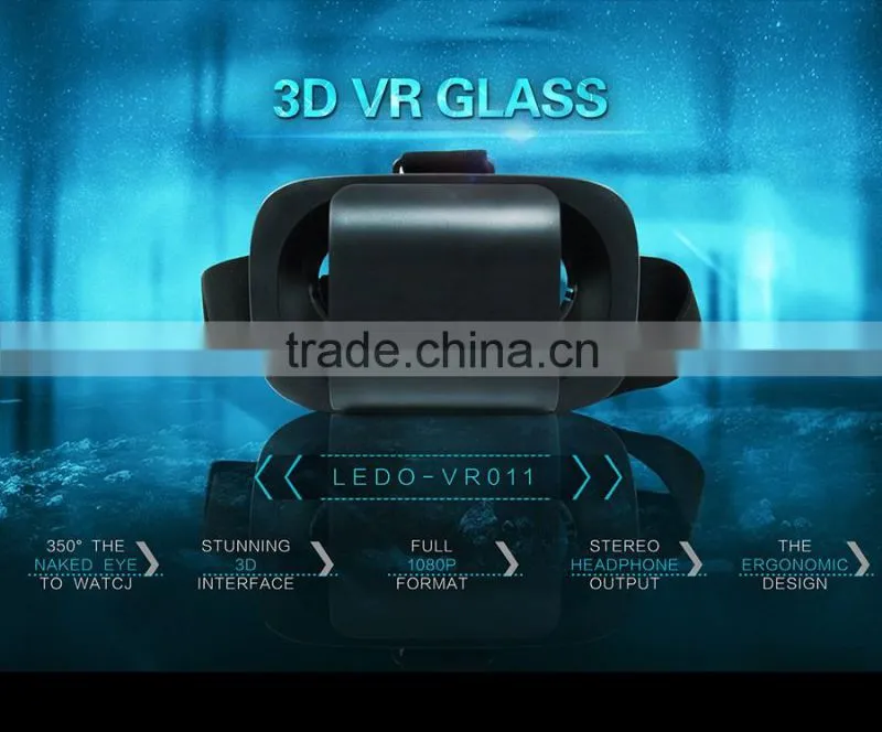 new product custom design vr with remote google carboard 3D virtual reality glasses