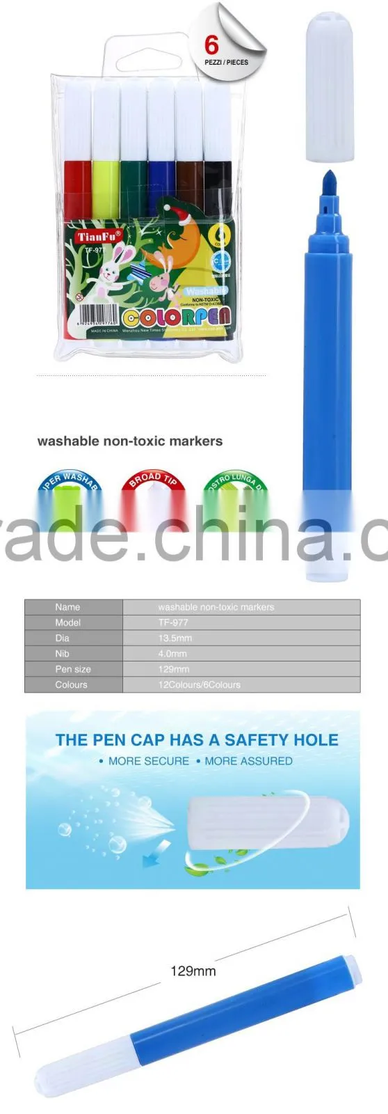 Sell well refill ink dry erase magic water color pen