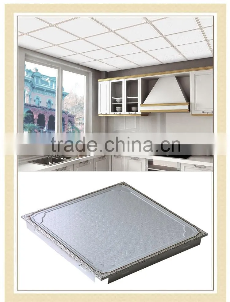 HTL59 2015 Attrative printed materials aluminum false ceiling tiles 300*300