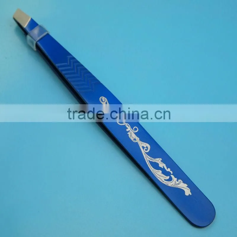 Pearl nickel finished fashional vetus tweezer