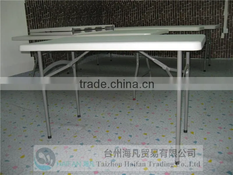 easy installation 4FT plastic folding side table/hot sell outdoor table