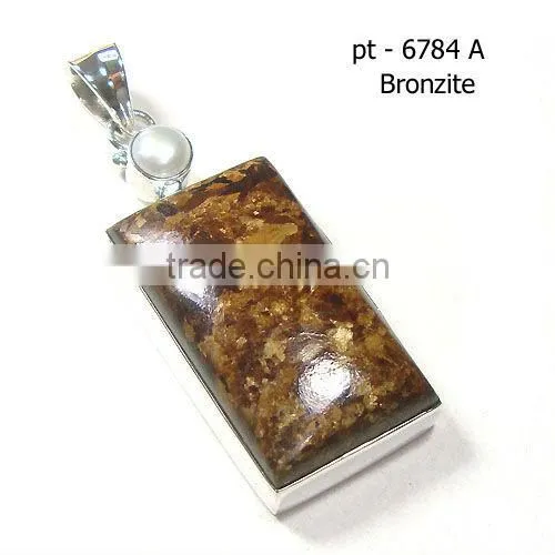 925 stamped sterling silver tibetan turquoise semi precious gemstone pendant