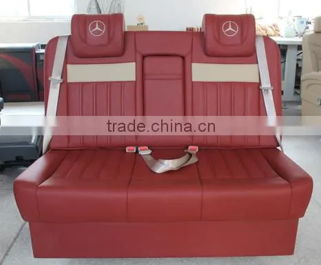 Red&white--MPV,VAN,motor homes modifild three sofa bed ,Customized car seat