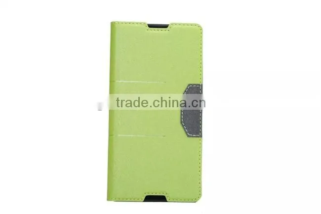 Matt Stand PU Leather Wallet Case Cover For Sony Xperia Z4
