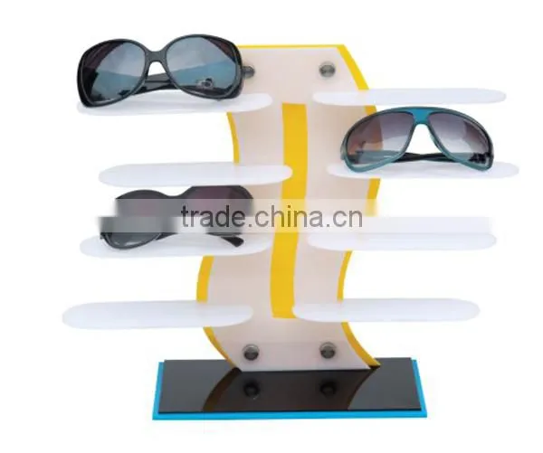 High quality OEM colorful acrylic eyewear glasses display stand