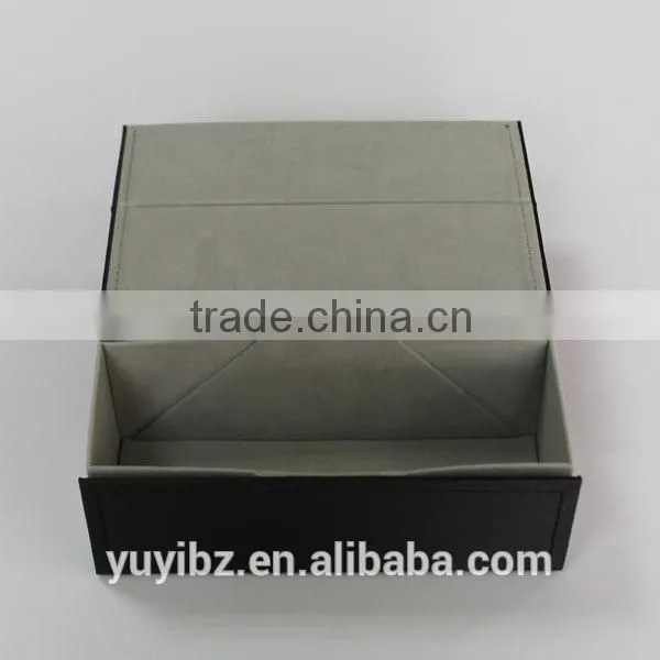 wood twill folding glasses box square sunglasses case