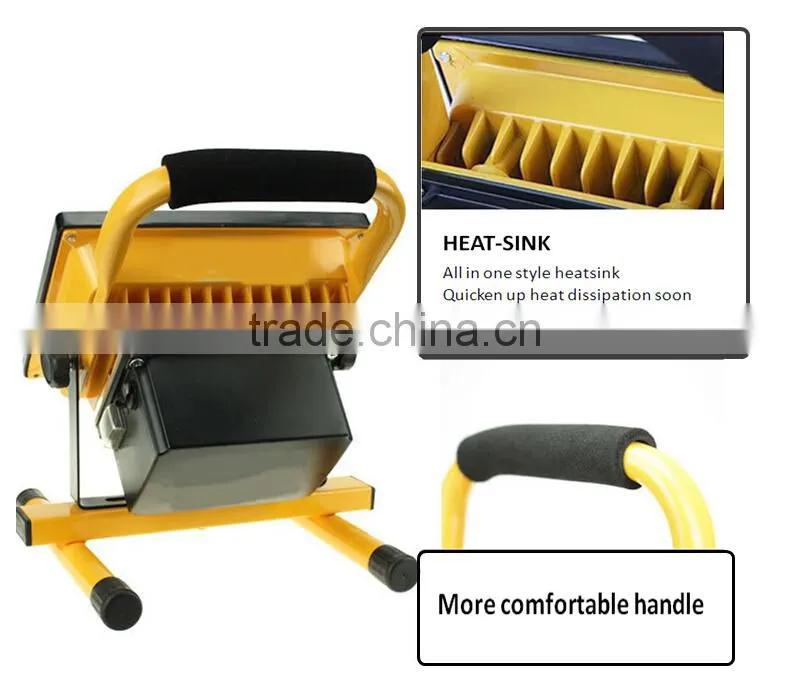 Convenient rechargeable 20 watt led flood light, waterproof flood lighting, portable flood light