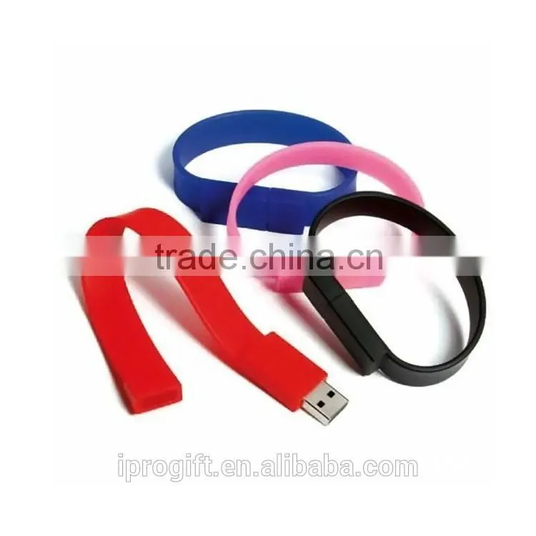 Factory price High Quality silicone wristband USB flash drive 1GB 2GB 4GB 8GB